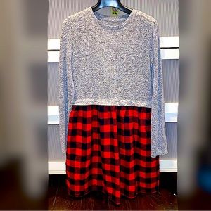 SOLD Gap Kids checkered dress XXL